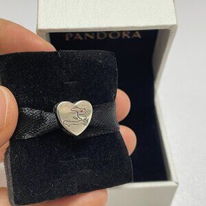 Pandora Haiti Map Dangle Charm,Heart Bead Charm Pendant